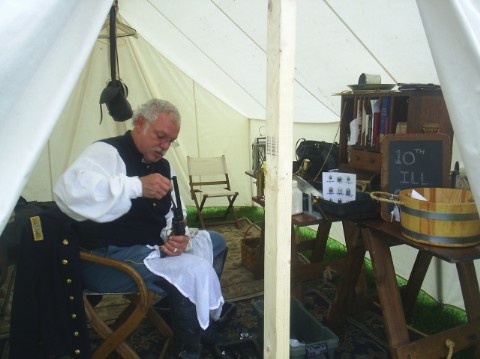 Col. Henry loads for the battle